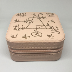 Коробочка для хранения артефактов (нежно-розовая) 9,5х9,5х5,2 см